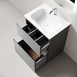 Тумба под раковину Sancos Folk Floor 60 FL60FES напольная, Ergraut soft