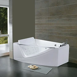 Акриловая ванна Orans 170x120 с гидромассажем OLS-BT65109 L белая глянцевая
