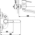 Смеситель для ванны с душем Lemark Atlantiss LM3214C хром
