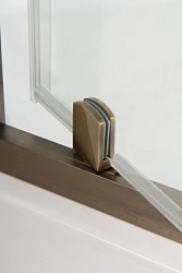 Душевой уголок Cezares Eco 90x90см ECO-O-P-1-90-C-Br профиль бронзовый, стекло прозрачное