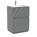 Тумба под раковину Sancos Folk Floor 60 FL60FES напольная, Ergraut soft