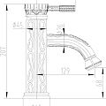 Смеситель для раковины Lemark Jasmine LM6606ORB бронза черная