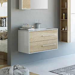 Тумба с раковиной Aqwella 5 stars Miami 90 R дуб сонома