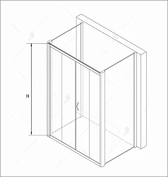 Душевой уголок RGW Passage PA-42 P 100x90см 0108421109-011P профиль хром, стекло прозрачное