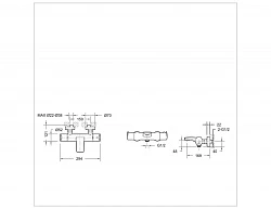 Смеситель для ванны с душем Bravat Eco-D F693158C-B хром