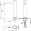 Смеситель для раковины Timo Saona 2311/17F золото матовое
