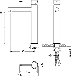 Смеситель для раковины Timo Saona 2311/17F золото матовое
