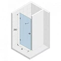 Душевая дверь в нишу RIHO 100см G001007121 профиль черный, стекло прозрачное