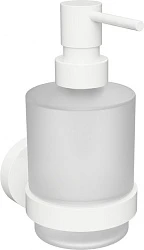 Настенный дозатор для жидкого мыла (стекло) Bemeta 104109104 белый