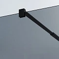 Душевая перегородка Cezares LIBERTA 86см LIBERTA-L-1-86-193-GR-NERO профиль черный, стекло серое