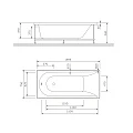 Акриловая ванна AM.PM Spirit 170x75 W72A-170-075W-A2 белая глянцевая