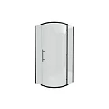 Душевой уголок Bravat Blackline 90x90см BS090.1110A профиль черный, стекло прозрачное