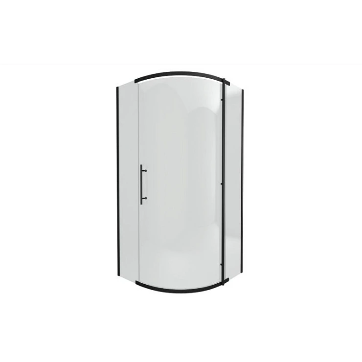 Душевой уголок Bravat Blackline 90x90см BS090.1110A профиль черный, стекло прозрачное
