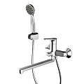 Смеситель для ванны с душем Bravat Eco-D F693158C-LB хром