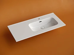 Раковина встраиваемая Ceramica Nova Element 100см CN7003R чаша справа, белая