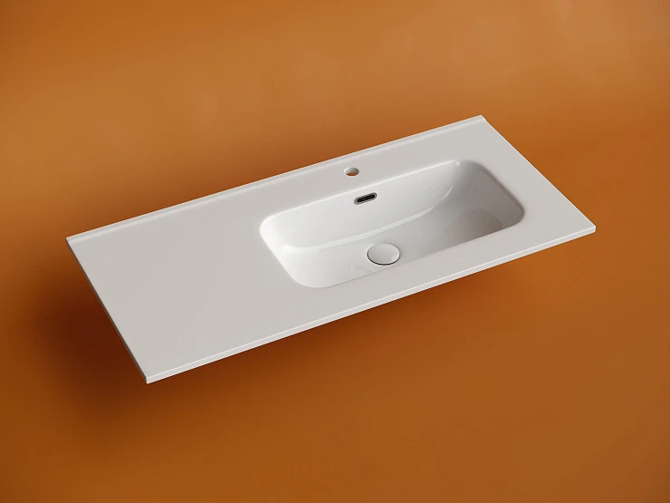Раковина встраиваемая Ceramica Nova Element 100см CN7003R чаша справа, белая