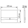 Кнопка смыва Berges Novum F9 040059 золото матовая