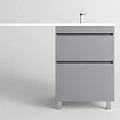 Тумба под раковину Style Line Даллас Леон 120 СС-00002450 серый матовый