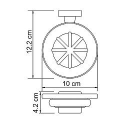 Мыльница Wasserkraft Lippe K-6529 хром