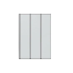 Шторка на ванну Bravat Alfa 100x140см BG100.5320A профиль хром, стекло прозрачное