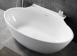 Акриловая ванна ABBER 172x103 AB9237 белая глянцевая