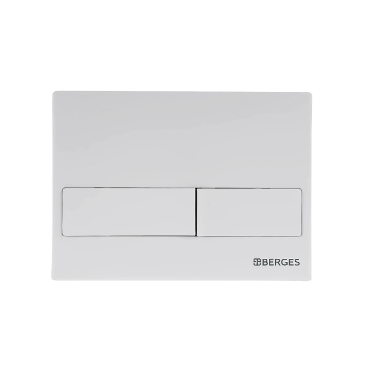 Кнопка смыва Berges Novum L4 040014 белая матовая