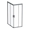 Душевой уголок AM.PM Gem 120x80см W90G-404-120280-BT профиль черный, стекло прозрачное