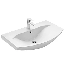 Тумба с раковиной Aquaton Ария 80 белая