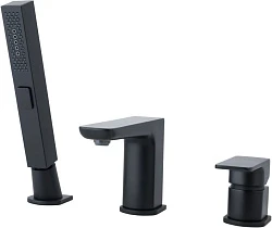 Смеситель на борт ванны Allen Brau Infinity 5.21008-31 с внутренней частью, черный матовый