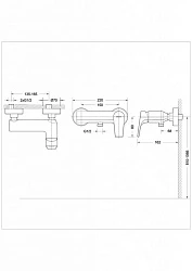 Смеситель для душа Bravat VEGA F9119177CP-01 хром