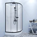 Комплект для ванной комнаты AM.PM X-Joy WK88СI Стекла прозрачные; Черный;