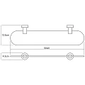 Полка Wasserkraft Donau K-9424 хром