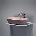 Раковина накладная Ceramica nova Element 600*380*138мм CN6049MP розовая матовая