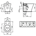 Унитаз приставной Ideal Standard Connect Air AquaBlade Е004201 белый глянец