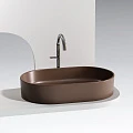 Раковина накладная Ceramica nova Element 600*380*122мм CN6048MDB коричневая матовая