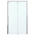 Душевая дверь в нишу Bravat Slim Line 120x195см BD120.4105A профиль хром, стекло прозрачное