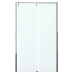 Душевая дверь в нишу Bravat Slim Line 120x195см BD120.4105A профиль хром, стекло прозрачное
