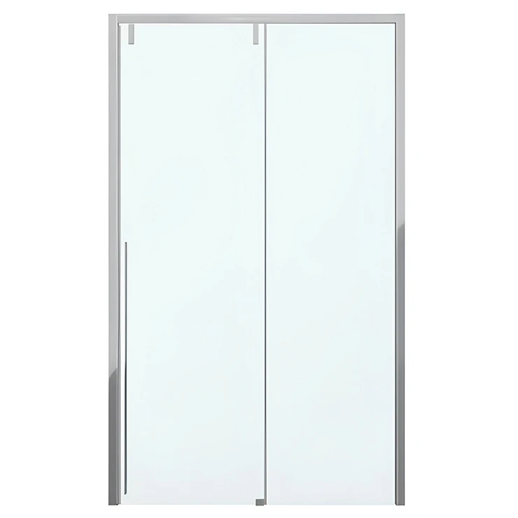 Душевая дверь в нишу Bravat Slim Line 120x195см BD120.4105A профиль хром, стекло прозрачное