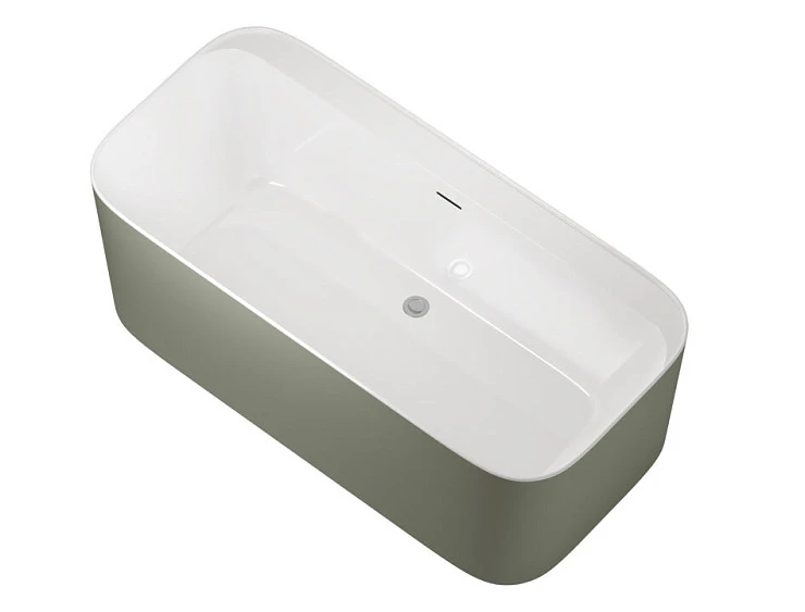 Акриловая ванна Allen Brau Infinity 170x80 2.21001.20/CGM белый глянец, цементно-серый