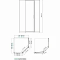 Душевой уголок Wasserkraft Naab 90х90см 86S11 профиль хром, стекло прозрачное