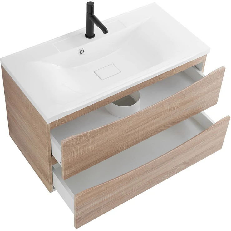 Тумба с раковиной BelBagno Marino 90 белый дуб