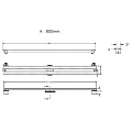 Душевой лоток Berges Super Slim 80 090154 хром матовый