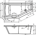 Акриловая ванна Riho Geta 170x90 B031009005 правая, белая глянцевая