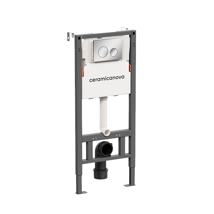 Система инсталляции для унитазов Ceramica Nova Balance CN121001CH с кнопкой хром глянцевый