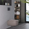 Унитаз подвесной Berges Ego XL 083216 серый матовый
