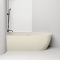 Ванна из искусственного камня Salini SOFIA 170x85 угловая 102515GRH белая глянцевая