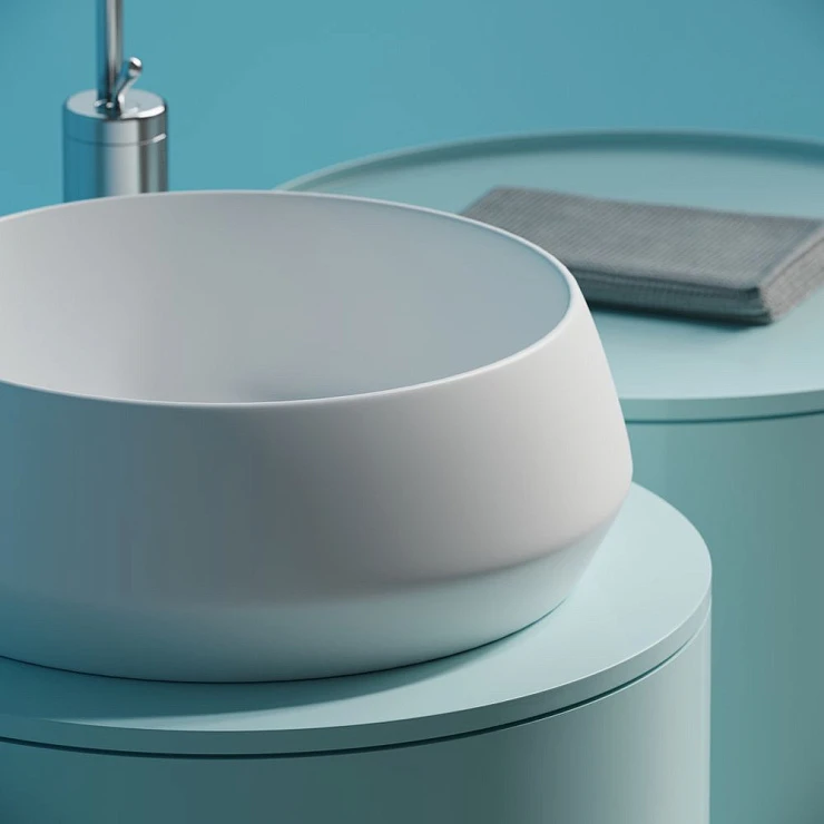 Раковина накладная Ceramica Nova Maya CN12004MW белая матовая