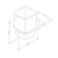 Стакан AM.PM Inspire 2.0 A50A34322 черный матовый
