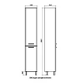 Шкаф-пенал SanStar Аура 33см 300.1-3.4.1. белый