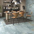 Керамогранит Imola Onyx Aqua Blue Gold 60x120 см AQ6 12 LP голубой